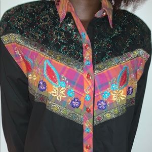 Thumbs Up Las Vegas Button down Top